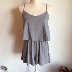 Topshop Gray Jumpsuit